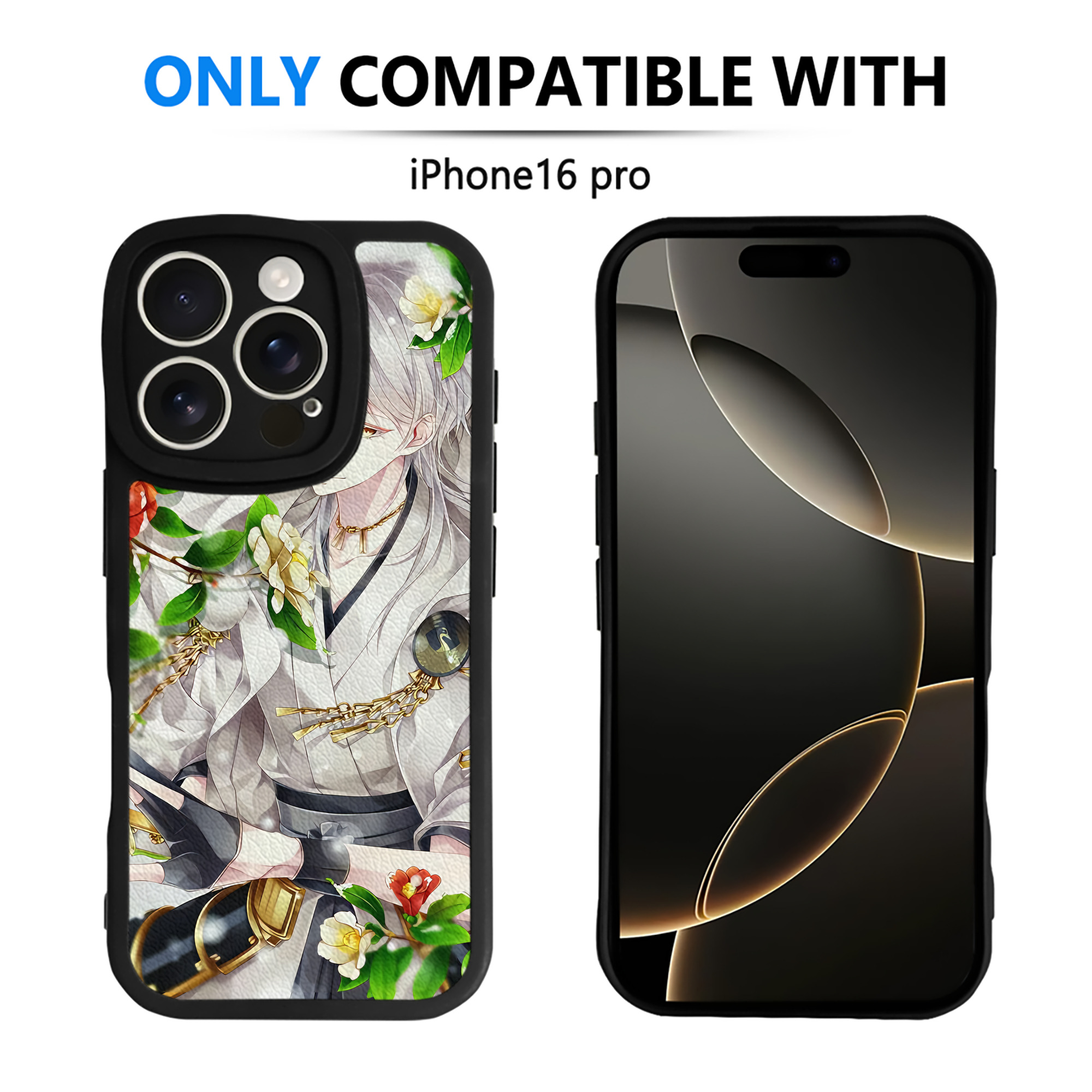 （画像用） 刀剣乱舞 Touken Ranbu 【iPhone 16シリーズ対応】シリコンスマホケース（レザー調） 材質：シリコン